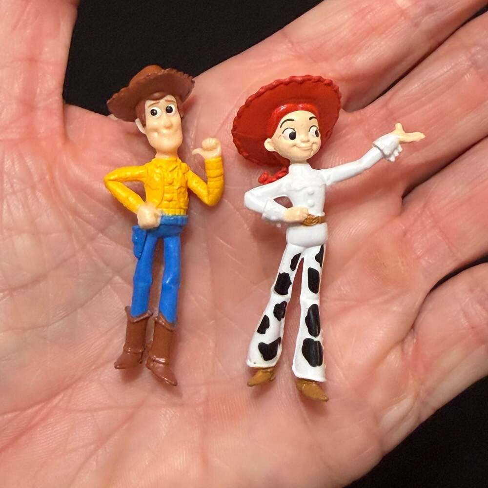 Disney Pixar Toy Story Woody and Jessie 2” Mini PVC Figures Set